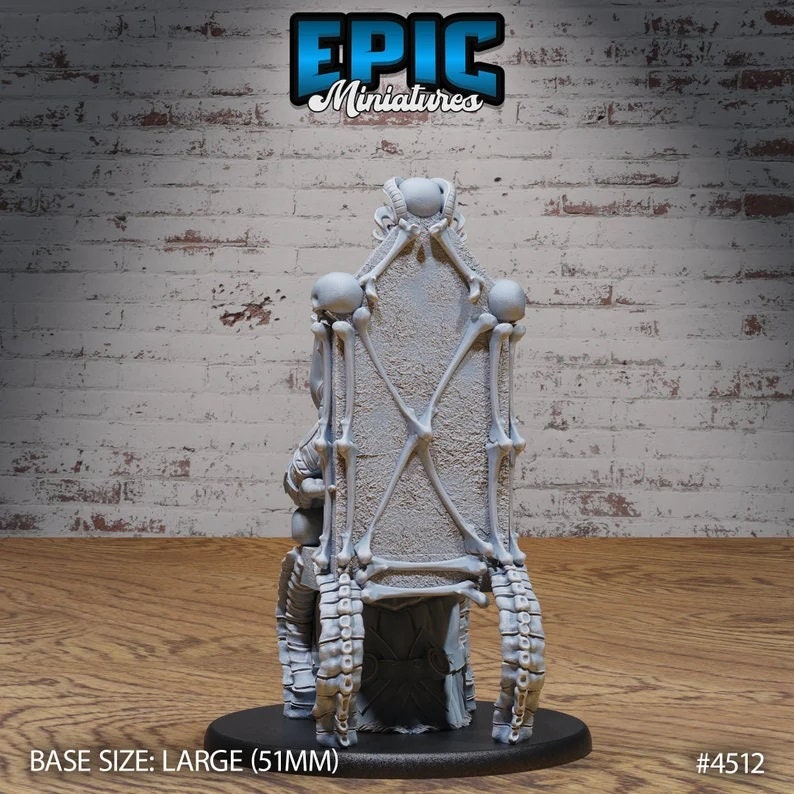 Mind Emperor Set of 4 DND Deep Dark Caves Collection Dungeons and Dragons Mini Resin 3d Printed Throne Flayer Standing back DND miniature  16k resin