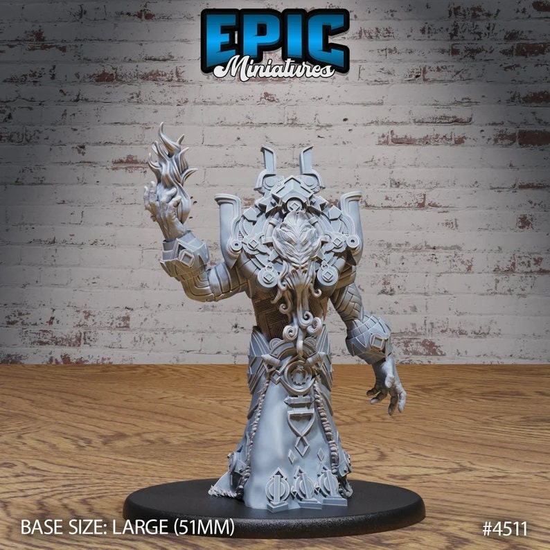 Mind Emperor Set of 4 DND Deep Dark Caves Collection Dungeons and Dragons Mini Resin 3d Printed Throne Flayer Magic front DND miniature  16k resin