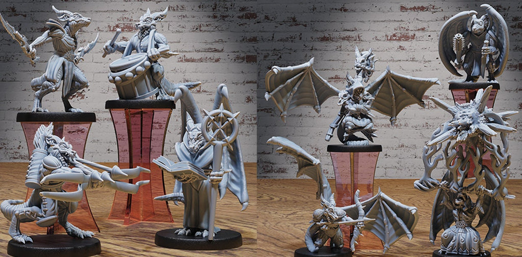 Kobold Kobold 4464 front DND miniature Deep Dark Caves 16k resin