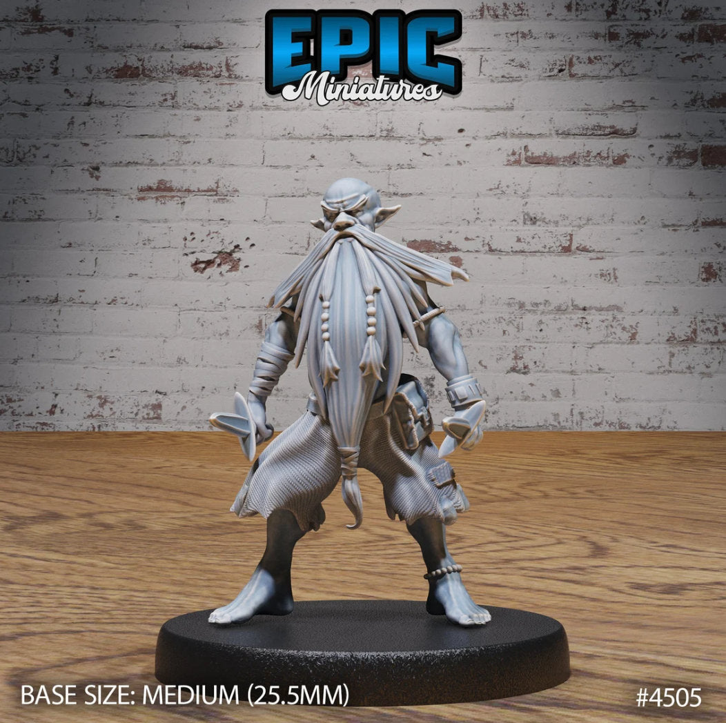 Deep Gnome Gnome 4503 front DND miniature Deep Dark Caves 16k resin