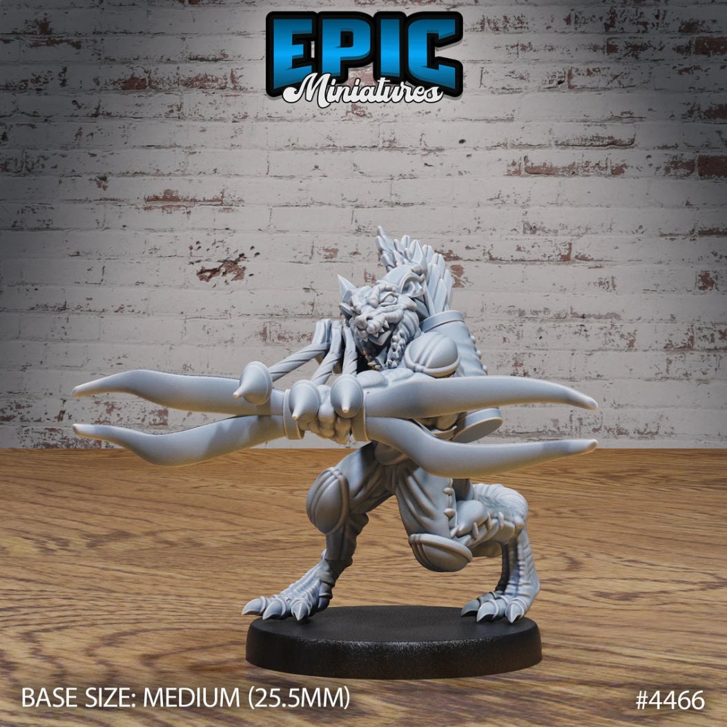 Kobold Kobold 4470 front DND miniature Deep Dark Caves 16k resin