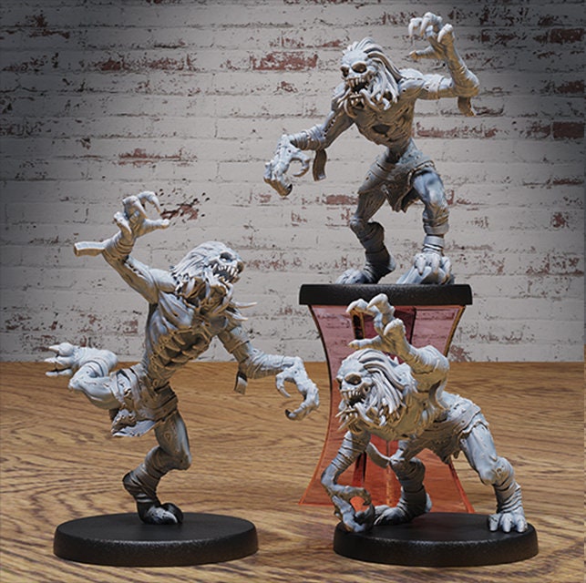 Ghoul Ghoul 4582 front DND miniature Vampire Invasion 16k resin