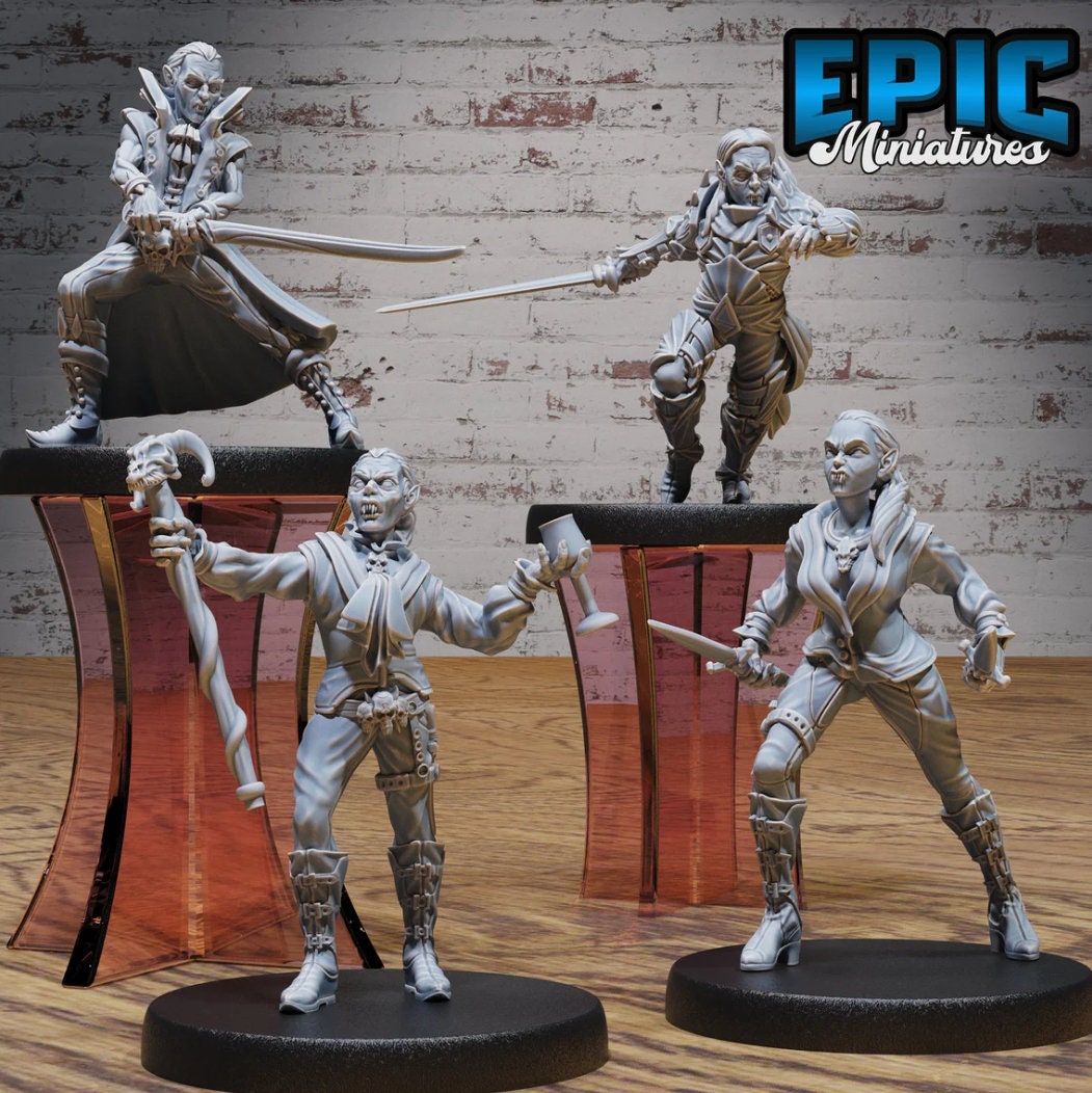 Vampire Army Vampire Army 4574 front DND miniature Vampire Invasion 16k resin