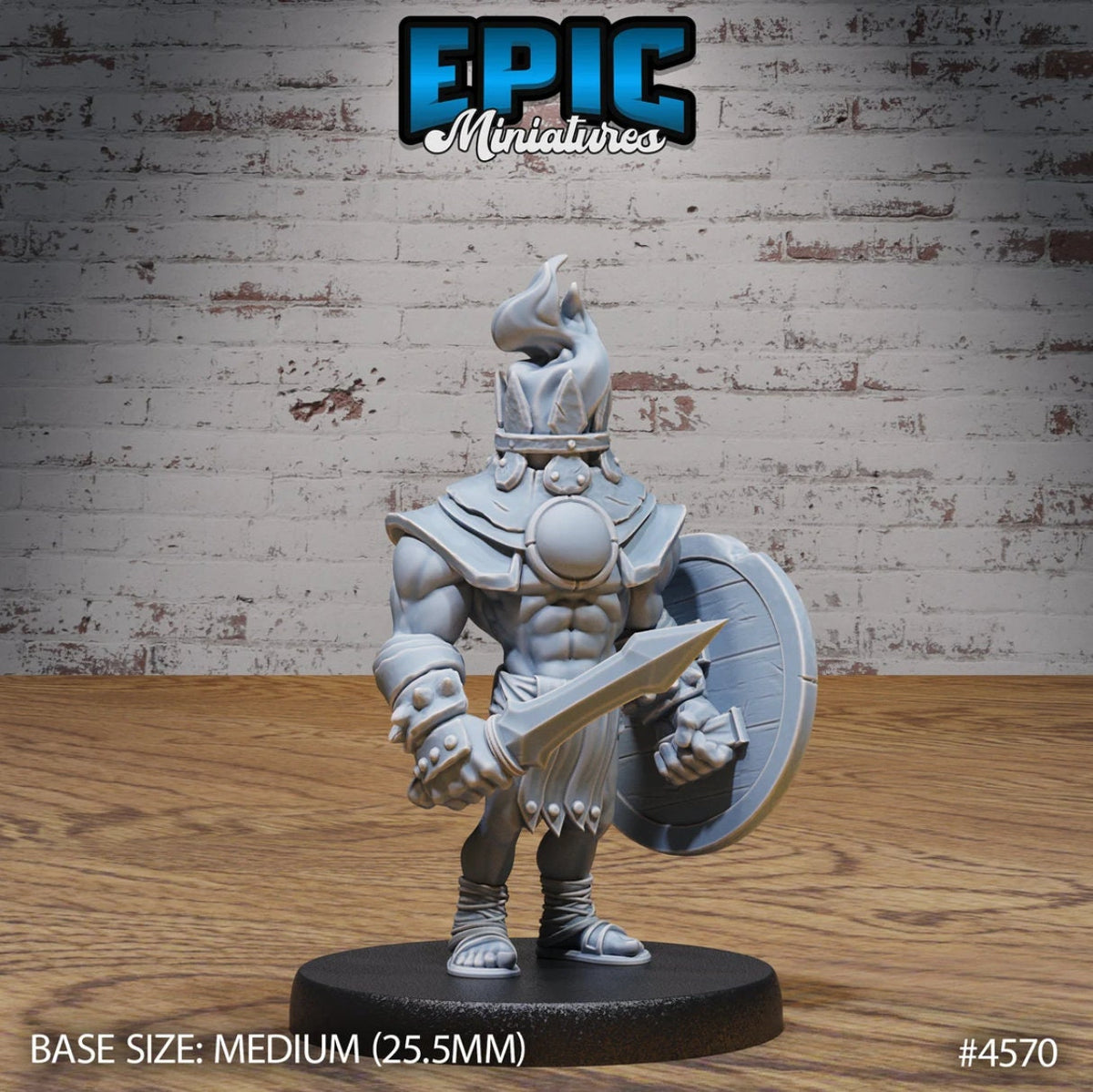 Torch Knight of 3 Option #4571 front DND miniature Vampire Invasion 16k resin