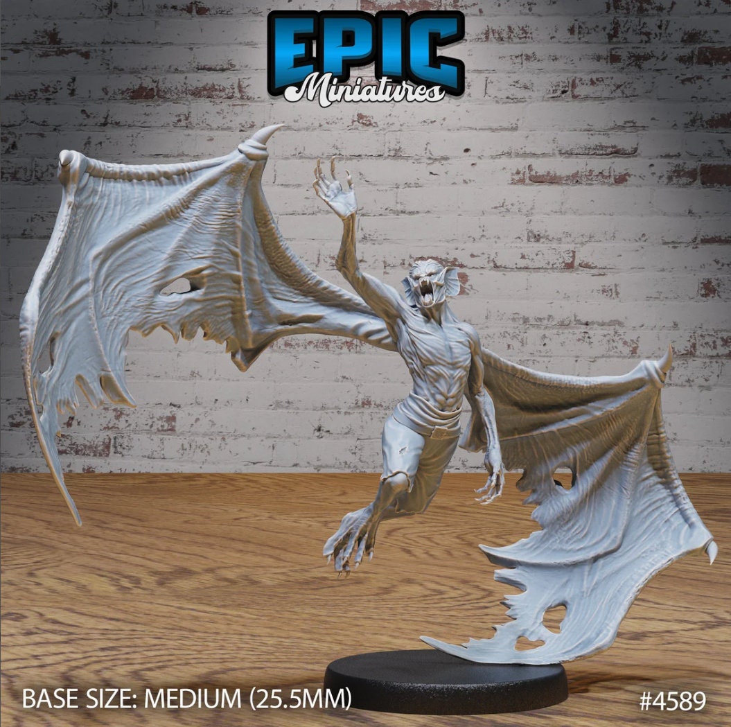Great Vampire Option #4589 front DND miniature Vampire Invasion 16k resin