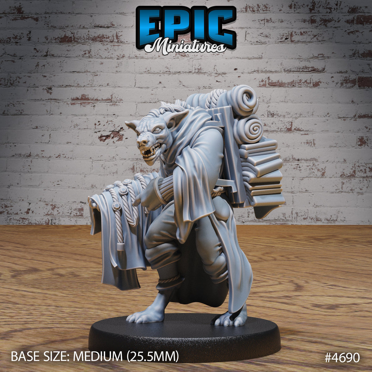 Gnoll Tribe 4693 front DND miniature Beast Hunt 16k resin