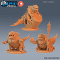 Classic Basilisk Set of 3 DND miniatures group photo Guild of Thieves