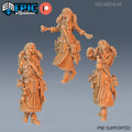 Alchemist Set of 3 DND Minis | Guild of Thieves Collection | TTRPG | Urban Waterdeep Eberron Ravnica Steampunk Netherdeep Female Artificer Option #1773 front DND miniature  16k resin