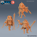 Noble Crane Folk Set of 3 DND miniatures group photo Guild of Thieves