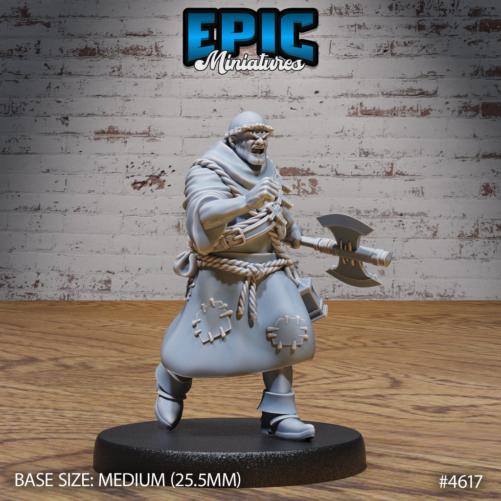 Medieval Cleric Monk Option #4617 front DND miniature Faith Defender 16k resin