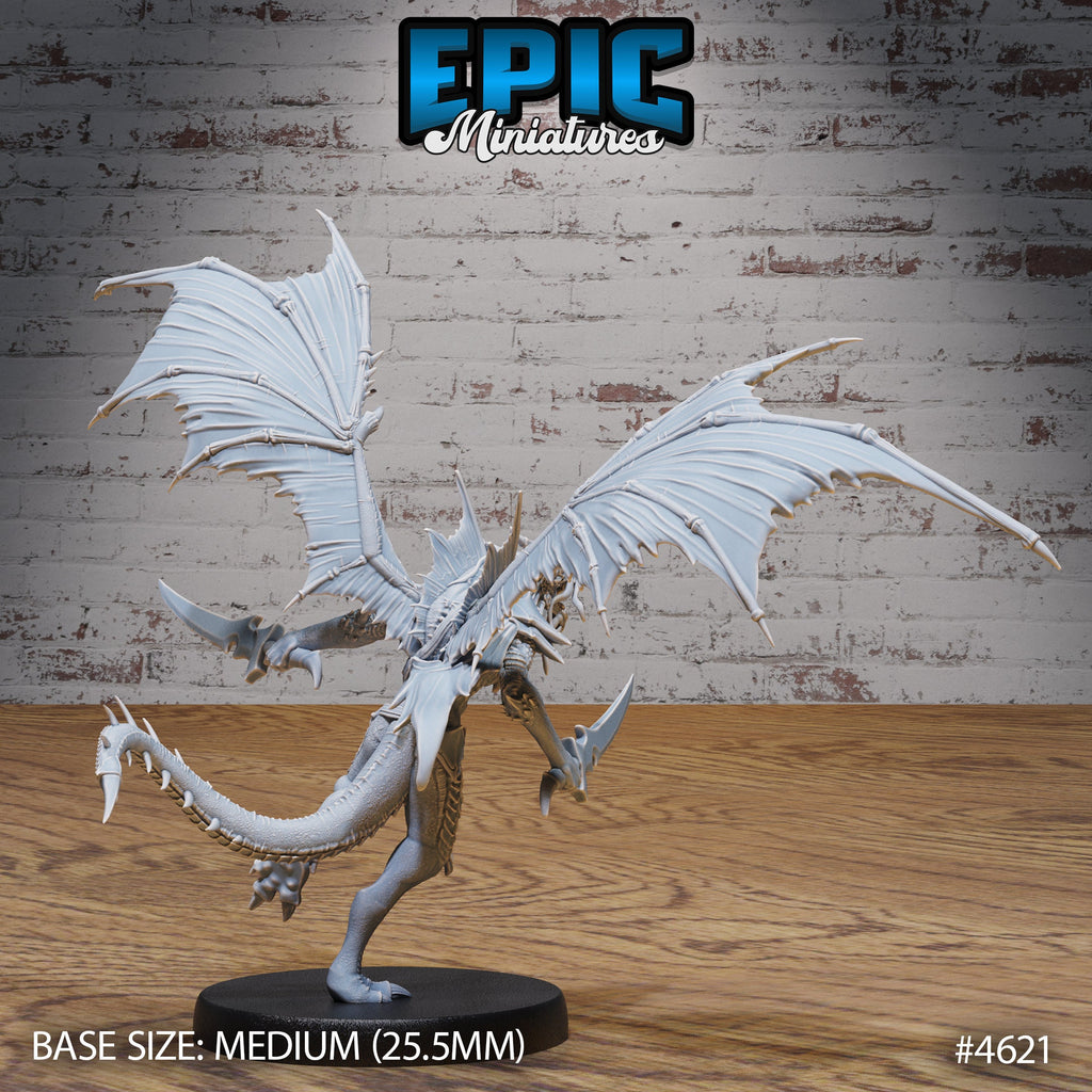 Draconic Demon Option #4621 back DND miniature Faith Defender 16k resin