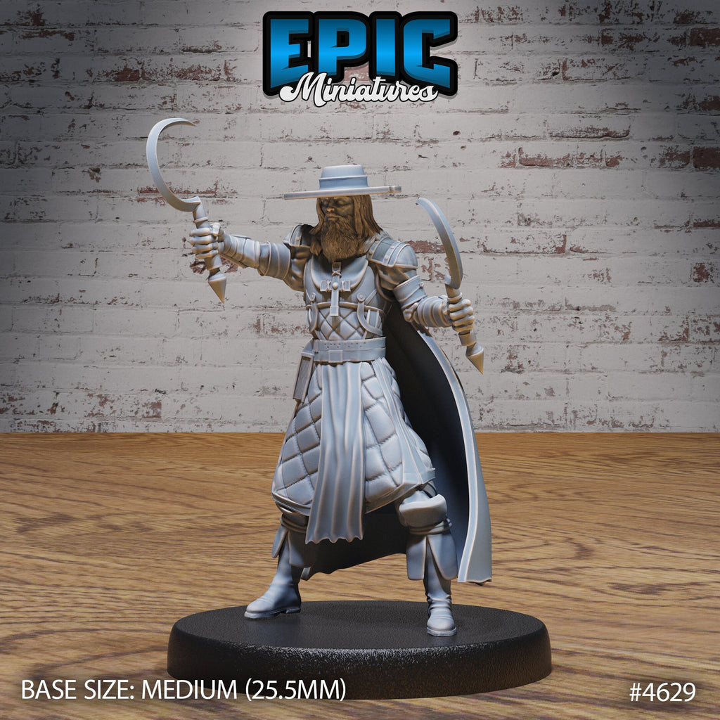 Monster Hunter Van Helsing Option #4629 front DND miniature Faith Defender 16k resin