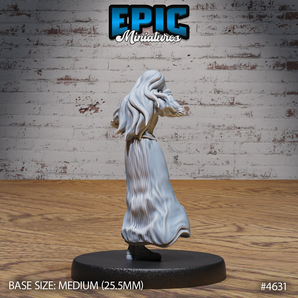 Possessed Nun Set of 3 DND Minis | Faith Defender Collection | TTRPG | Grimdark Waterdeep Gothic Corrupted Mork Borg Evil Fiend Markovia Option #4632 back DND miniature  16k resin