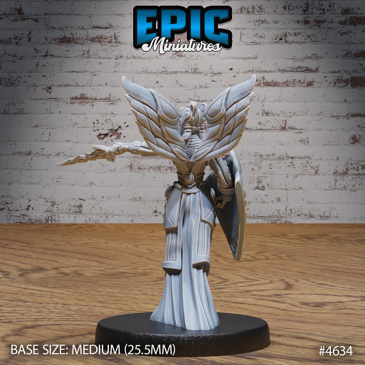 Astral Deva Option #4635 back DND miniature Faith Defender 16k resin