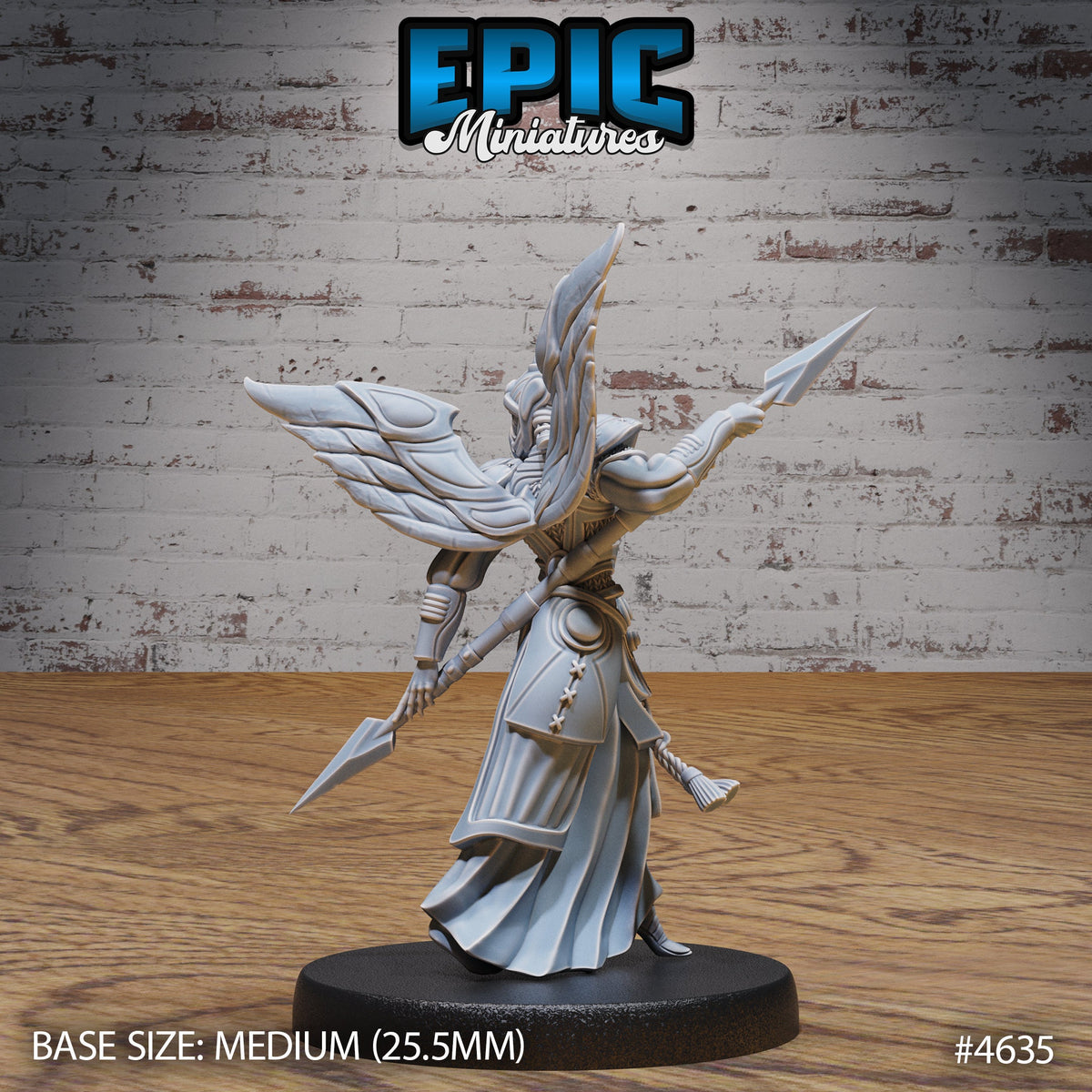 Astral Deva Option #4636 back DND miniature Faith Defender 16k resin