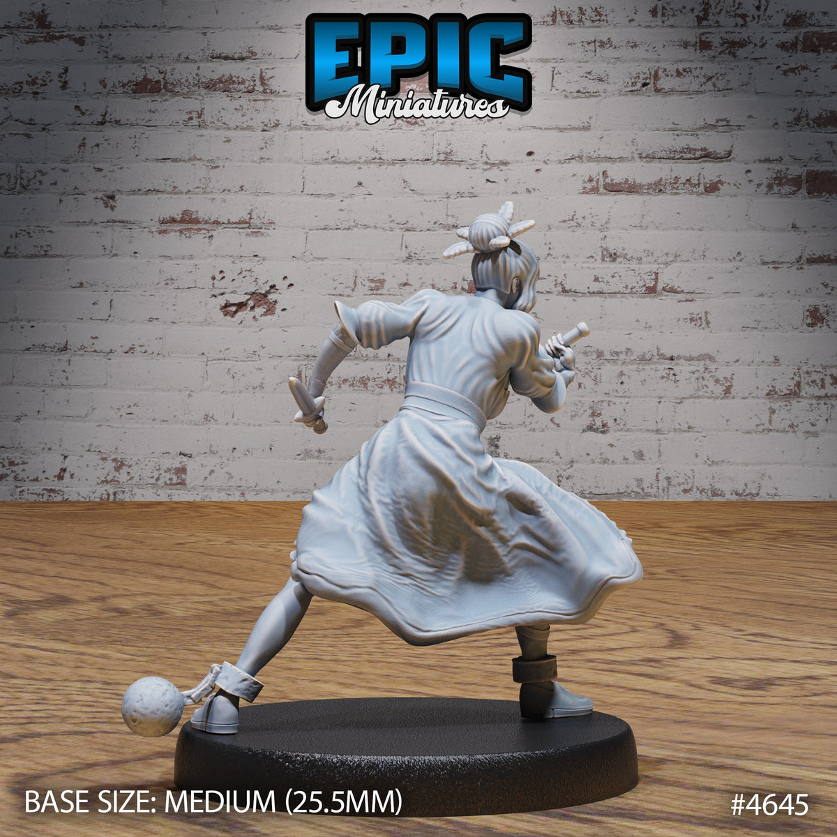 Captured Witch Option #4645 back DND miniature Faith Defender 16k resin