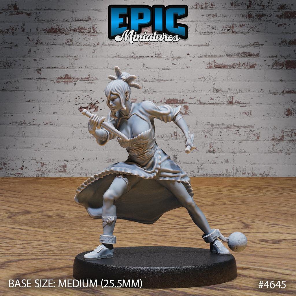 Captured Witch Option #4645 front DND miniature Faith Defender 16k resin