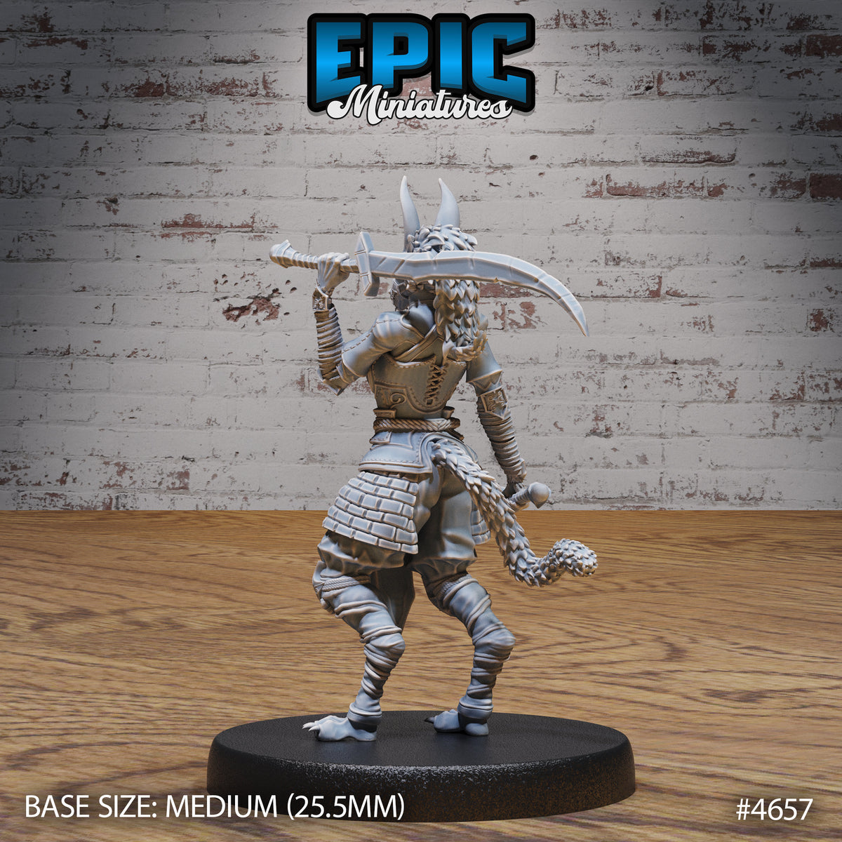 Jackalwere Female Option #4658 back DND miniature Beast Hunt 16k resin