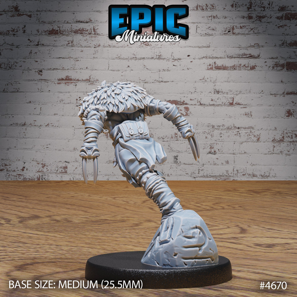 Beast Master Option #4671 back DND miniature Beast Hunt 16k resin