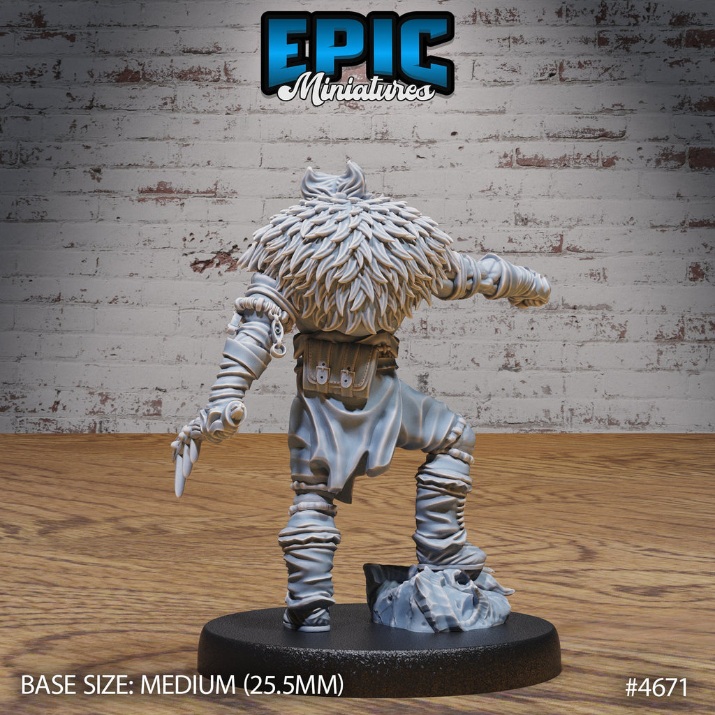 Beast Master Option #4672 back DND miniature Beast Hunt 16k resin