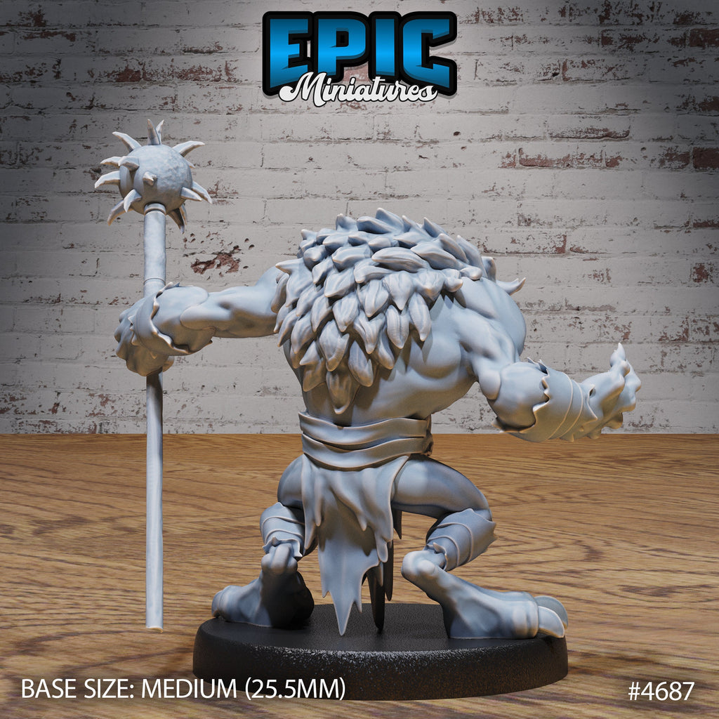 Skull Bear Option #4688 back DND miniature Beast Hunt 16k resin
