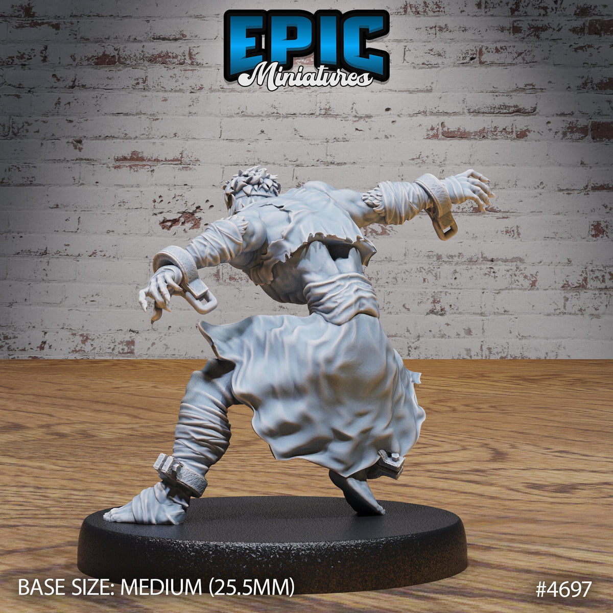 Savage Escapee Option #4697 back DND miniature Beast Hunt 16k resin