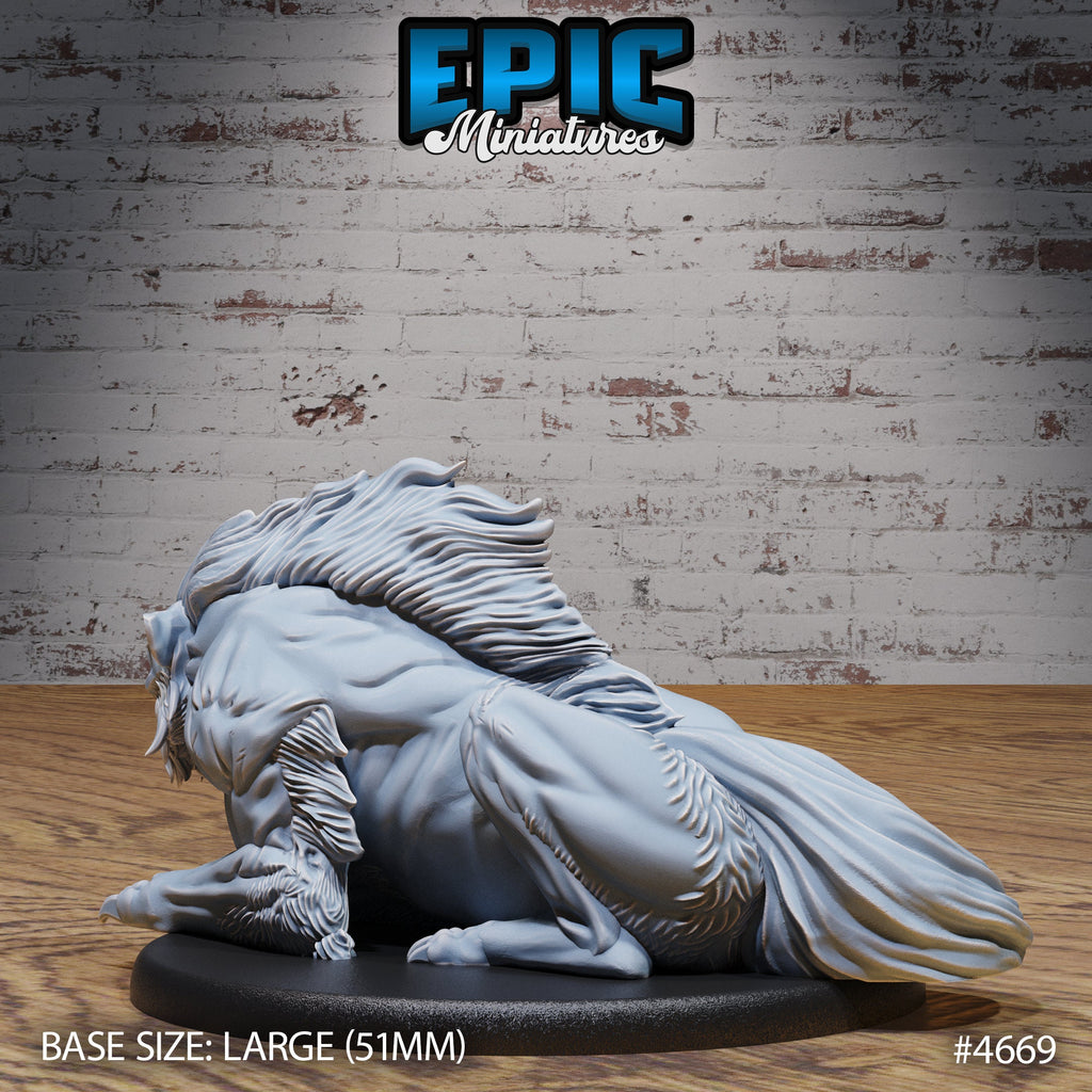 Warg Beast Option #4669 back DND miniature Beast Hunt 16k resin