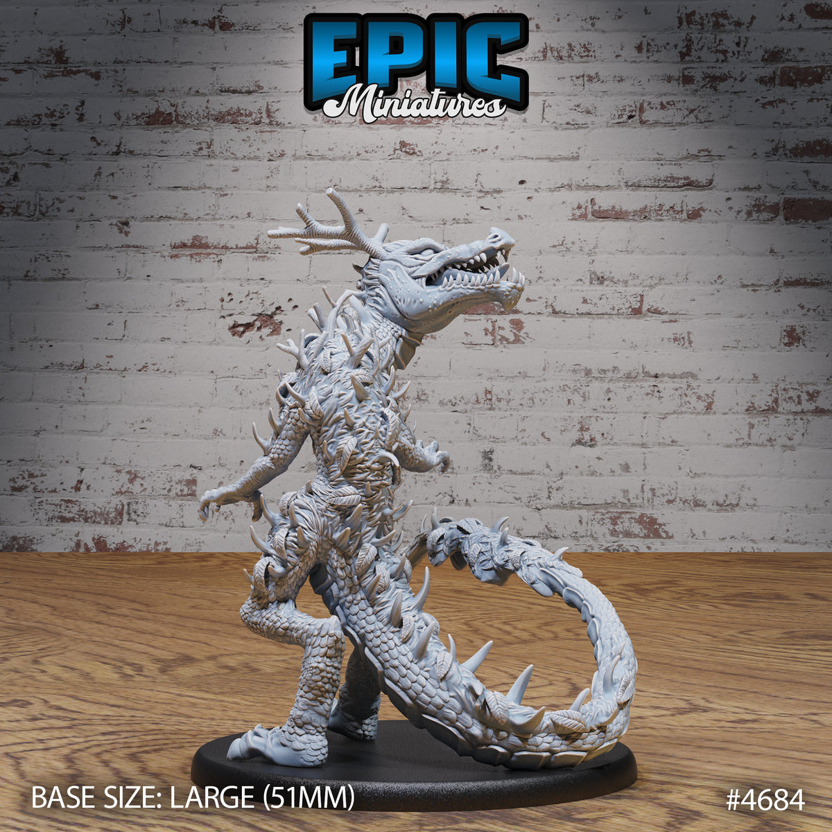 Hunting Reptile Option #4685 back DND miniature Beast Hunt 16k resin