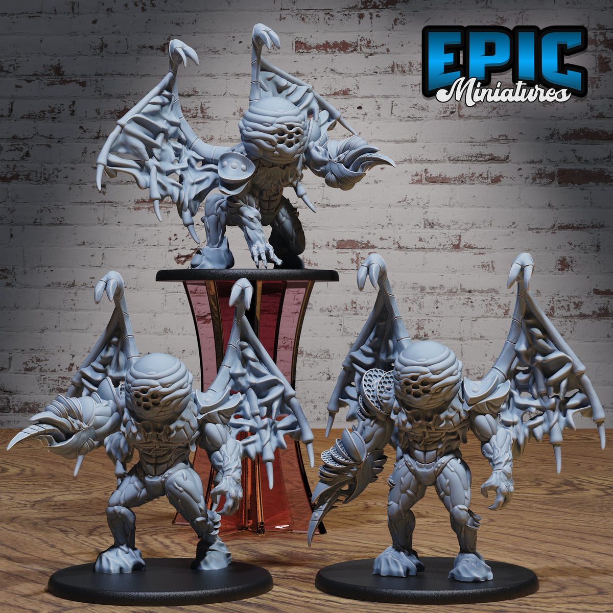 Wasp Hive Golem Set of 3 DND miniatures group photo Beast Hunt