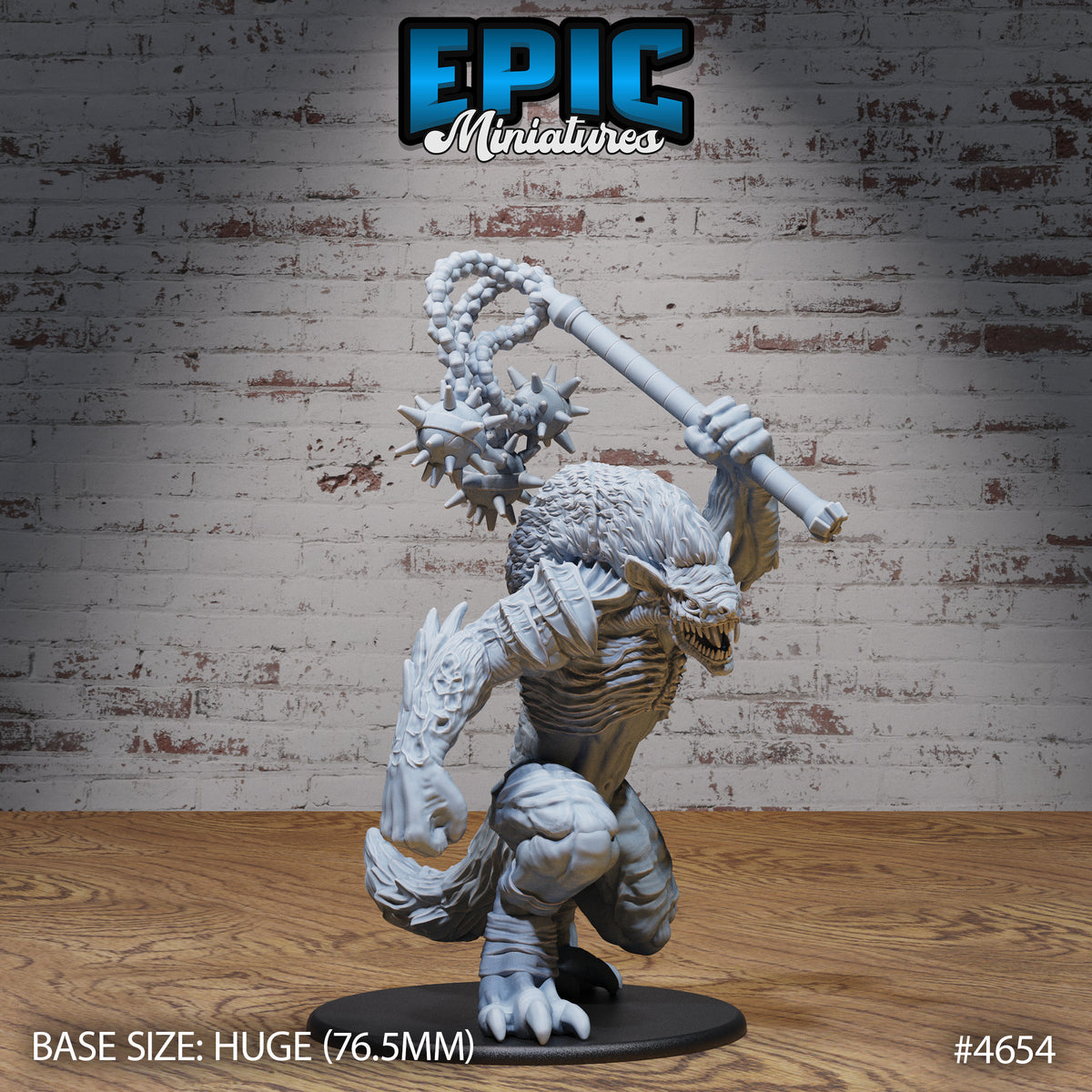 Demon Lord Yeenoghu Option #4655 front DND miniature Beast Hunt 16k resin