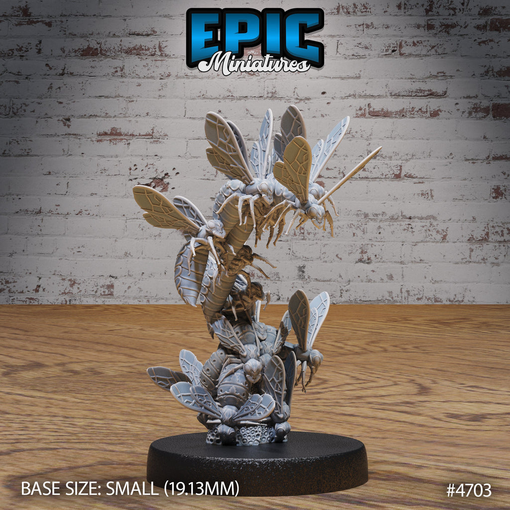 Wasp Swarm Option #4703 front DND miniature Beast Hunt 16k resin