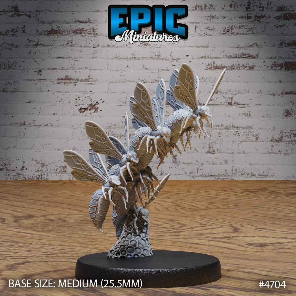 Wasp Swarm Pick 10 front DND miniature Beast Hunt 16k resin