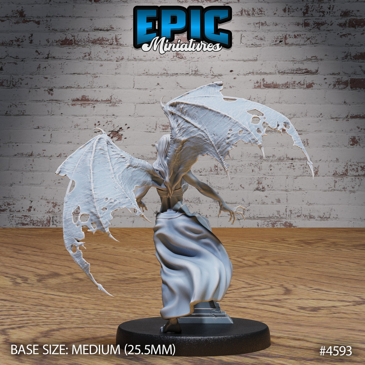 Vampire Lady Option #4591 front DND miniature Vampire Invasion 16k resin