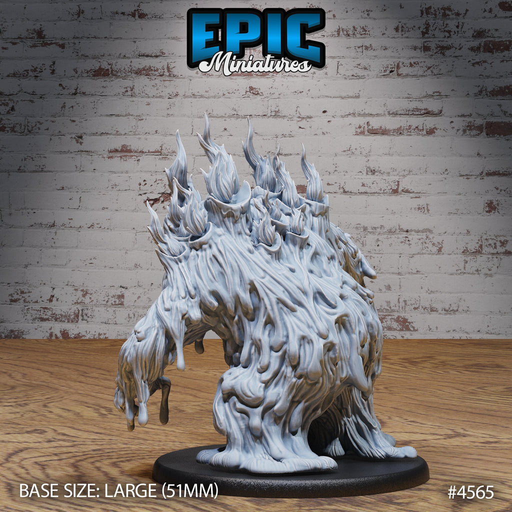 Candle Wax Golem Option #4566 front DND miniature Vampire Invasion 16k resin