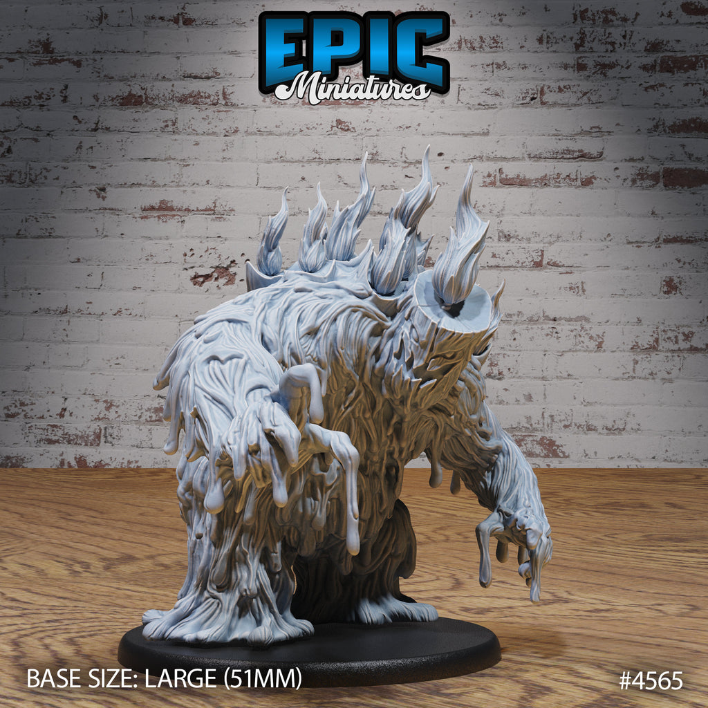 Candle Wax Golem Option #4565 back DND miniature Vampire Invasion 16k resin