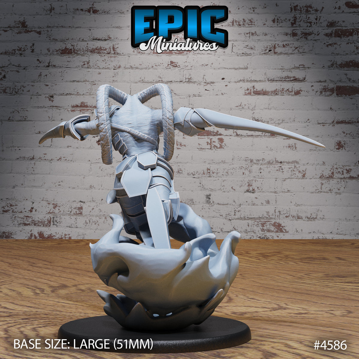 Armored Nightwalker Option #4586 back DND miniature Vampire Invasion 16k resin
