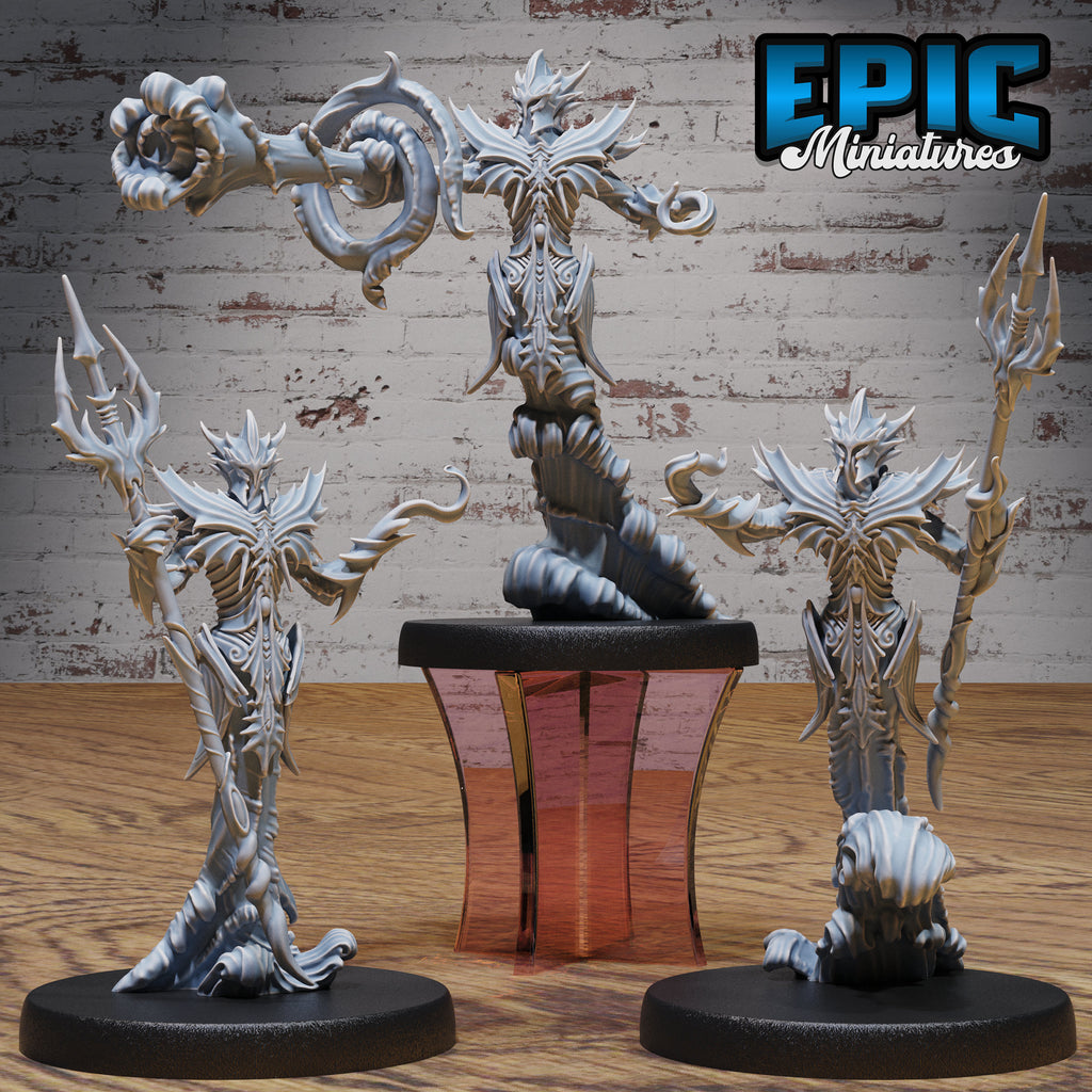 Water Myrmidon Set of 3 DND miniatures group photo Safari Tour