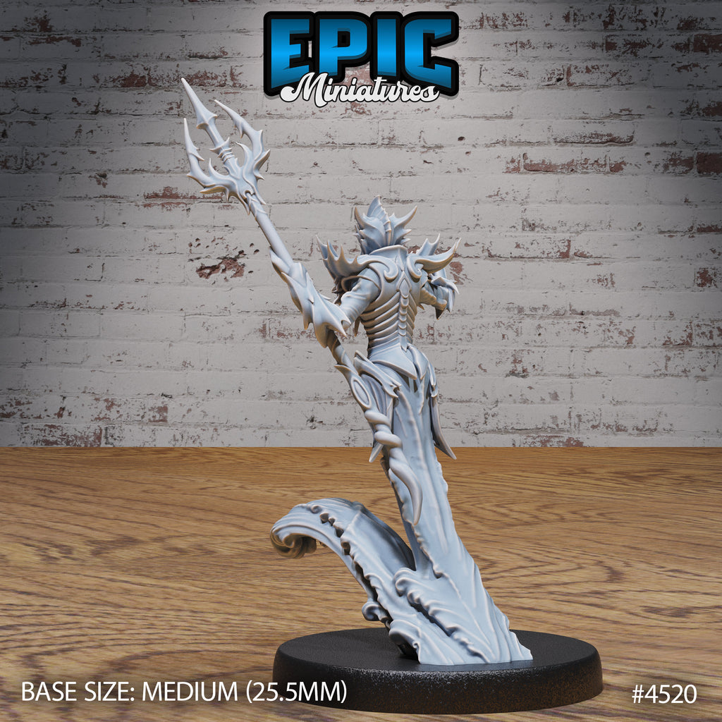 Water Myrmidon Option #4520 back DND miniature Safari Tour 16k resin