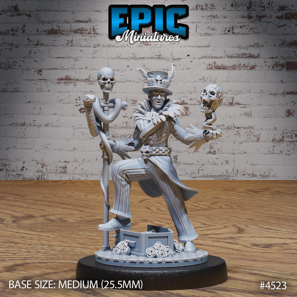 Soul Magician Option #4524 front DND miniature Safari Tour 16k resin