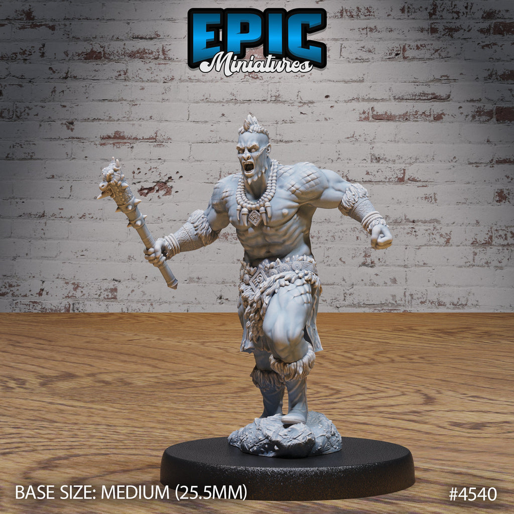 Dragon Blood Warrior Option #4541 front DND miniature Safari Tour 16k resin