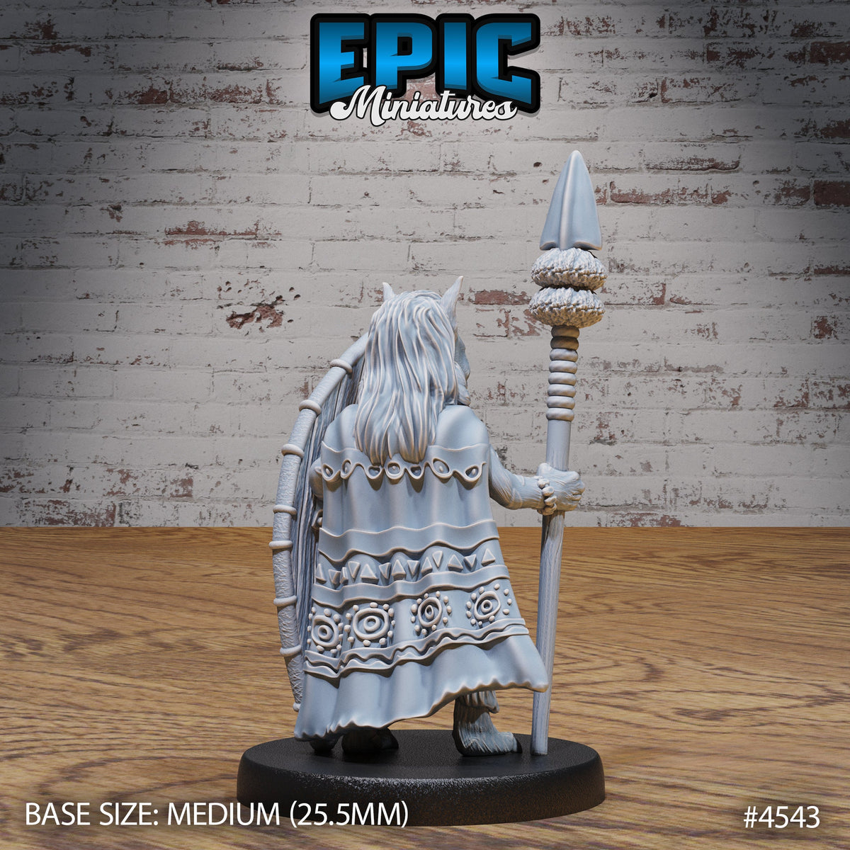 Beast Folk Tribe Option #4544 back DND miniature Safari Tour 16k resin