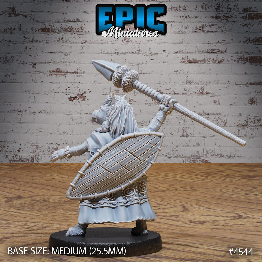 Beast Folk Tribe Option #4545 back DND miniature Safari Tour 16k resin