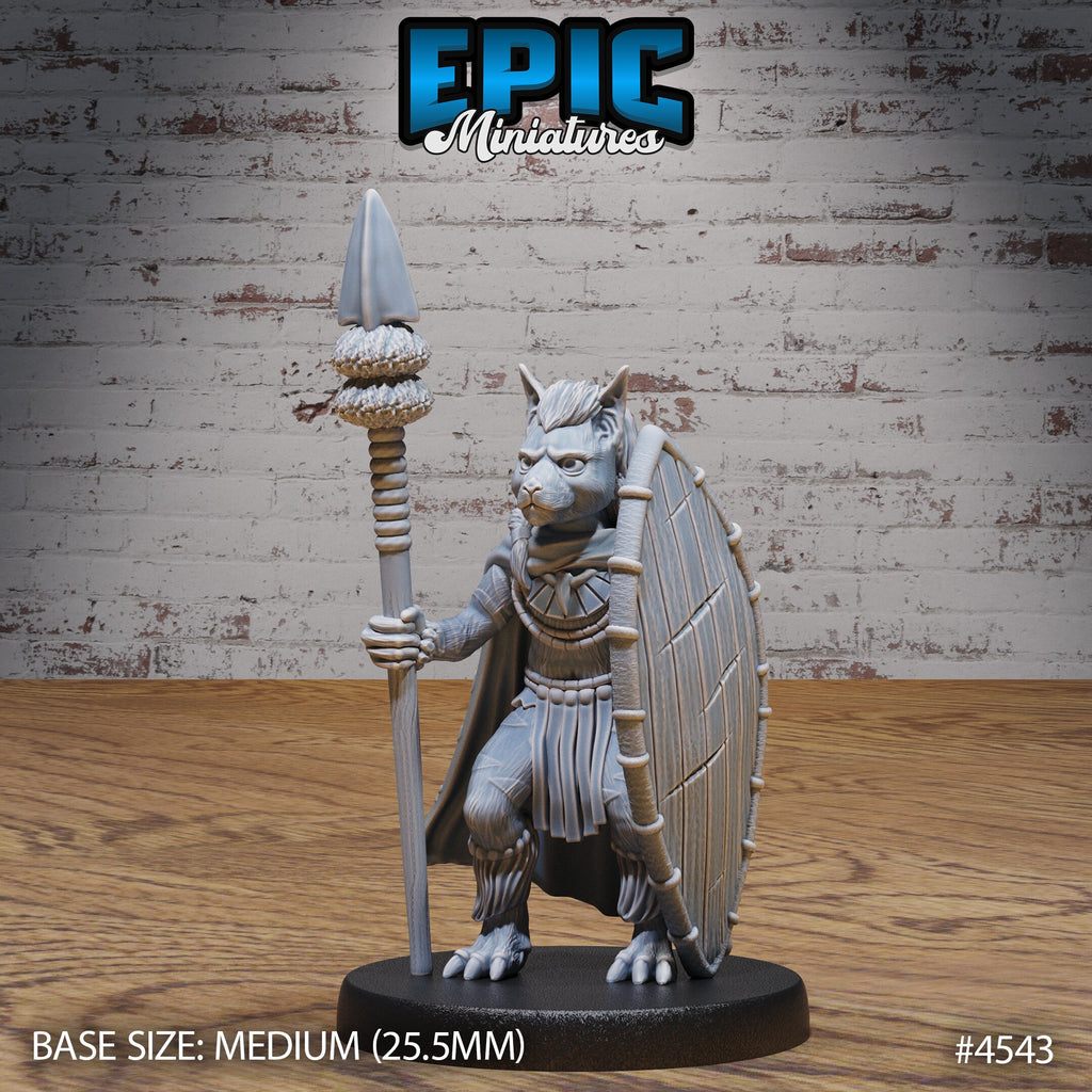 Beast Folk Tribe Option #4544 front DND miniature Safari Tour 16k resin