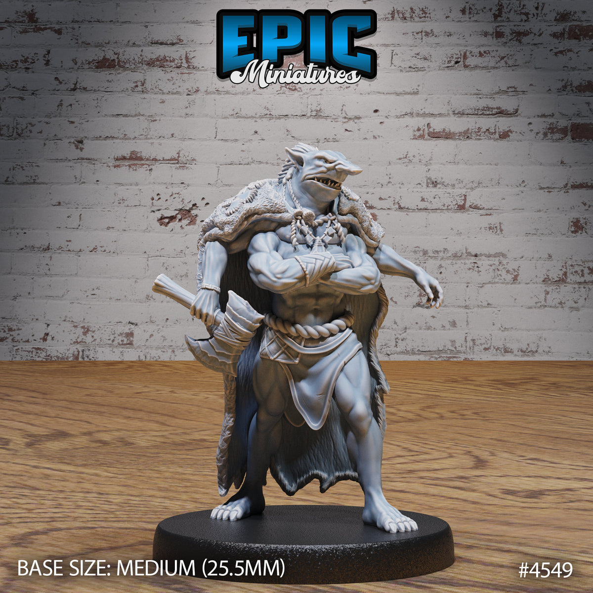 Savanna Troll Option #4549 front DND miniature Safari Tour 16k resin