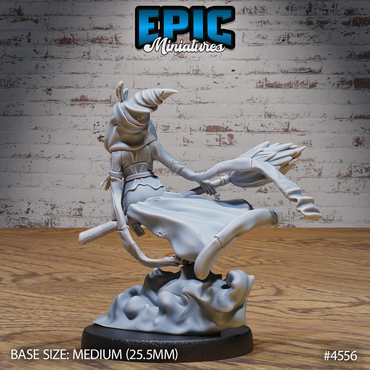 Tribe Green Witch Option #4555 back DND miniature Safari Tour 16k resin