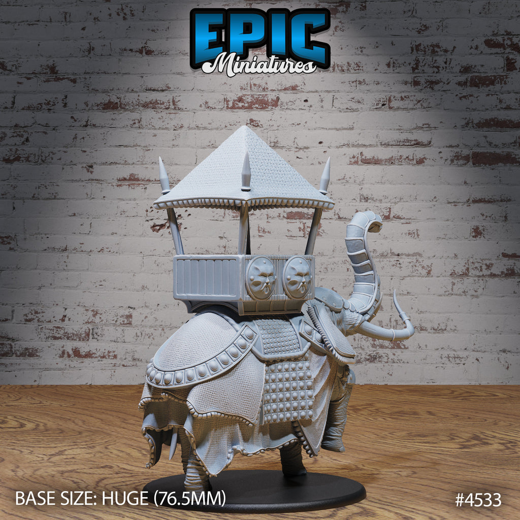 1/35 scale Safari Elephant Mount Option #4533 back DND miniature Safari Tour 16k resin