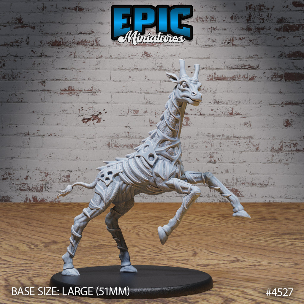 Giraffe Exo Skeleton Option #4525 front DND miniature Safari Tour 16k resin