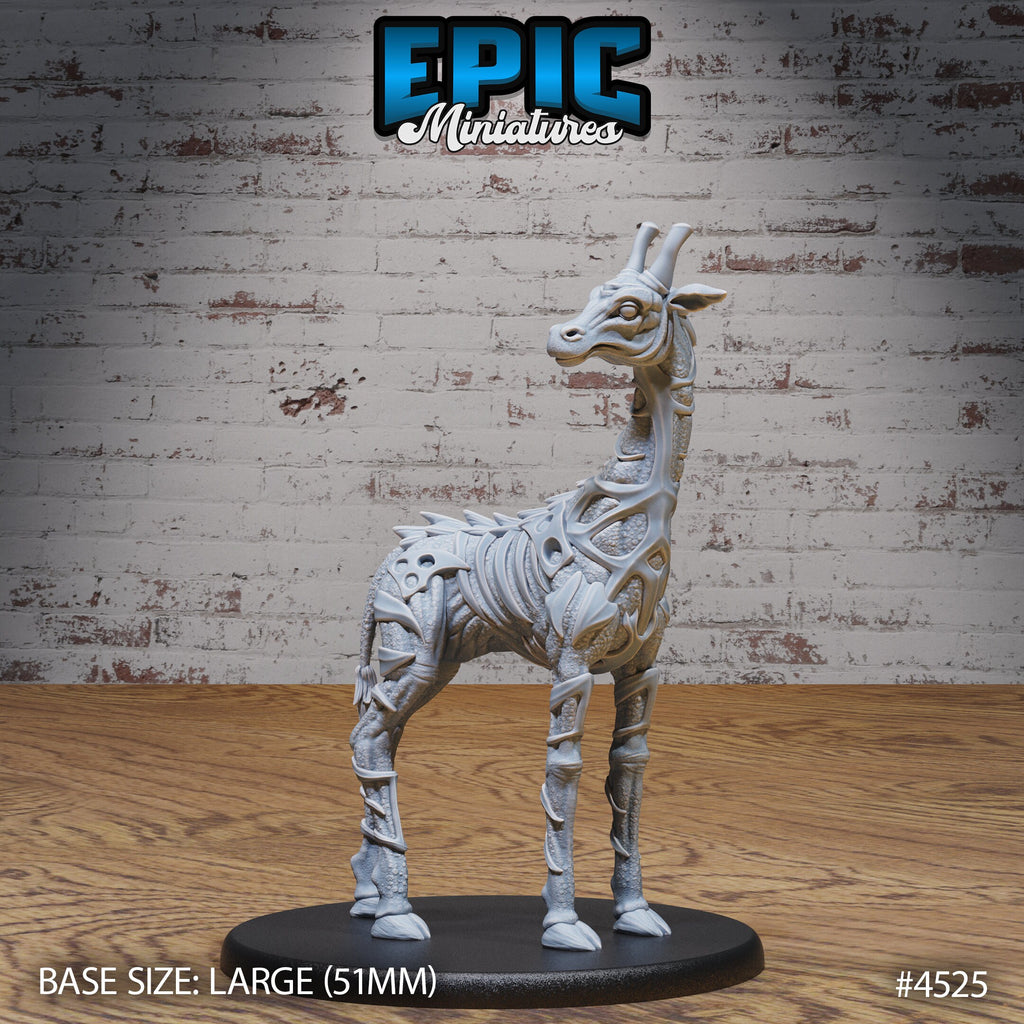Giraffe Exo Skeleton Option #4526 front DND miniature Safari Tour 16k resin