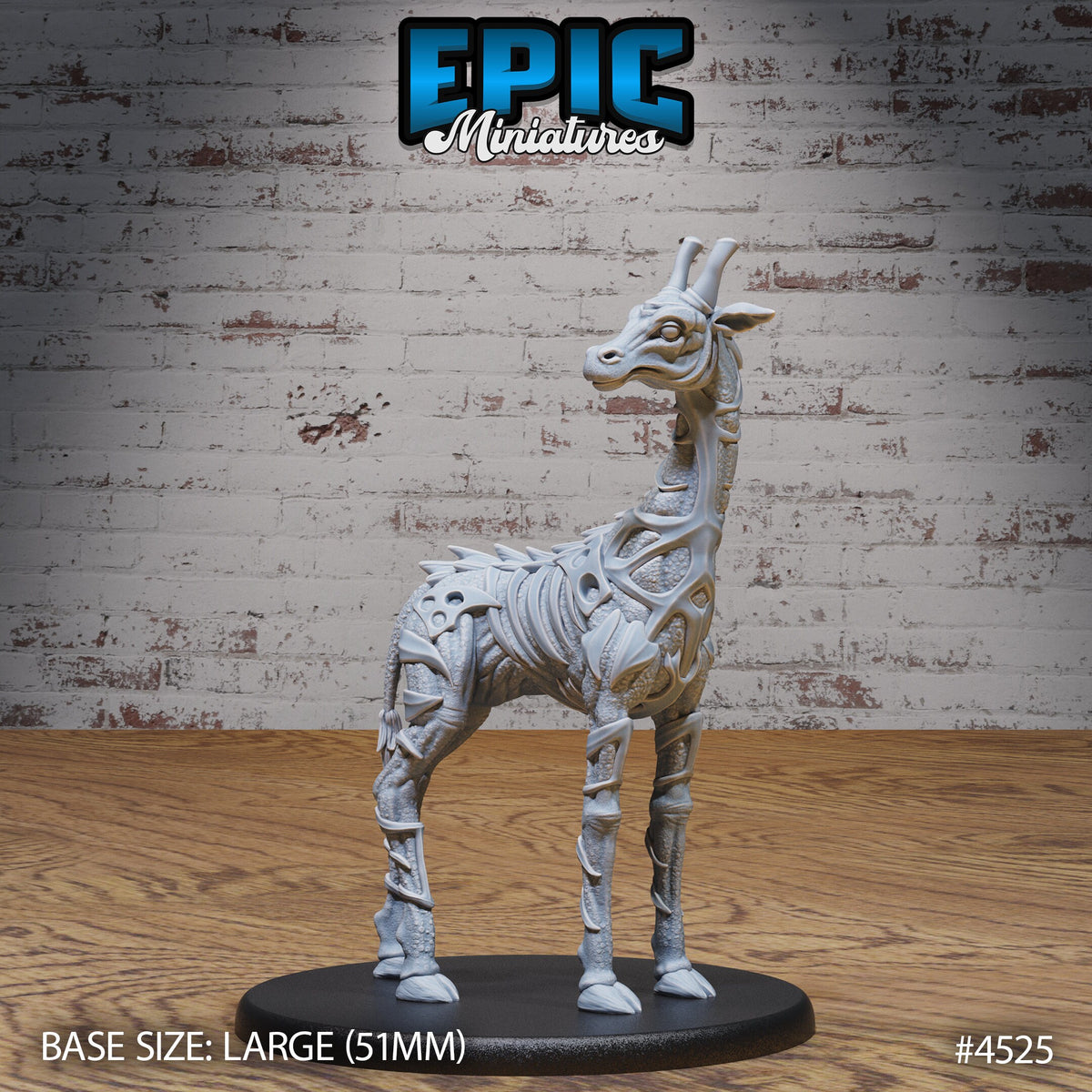 Giraffe Exo Skeleton Option #4526 front DND miniature Safari Tour 16k resin