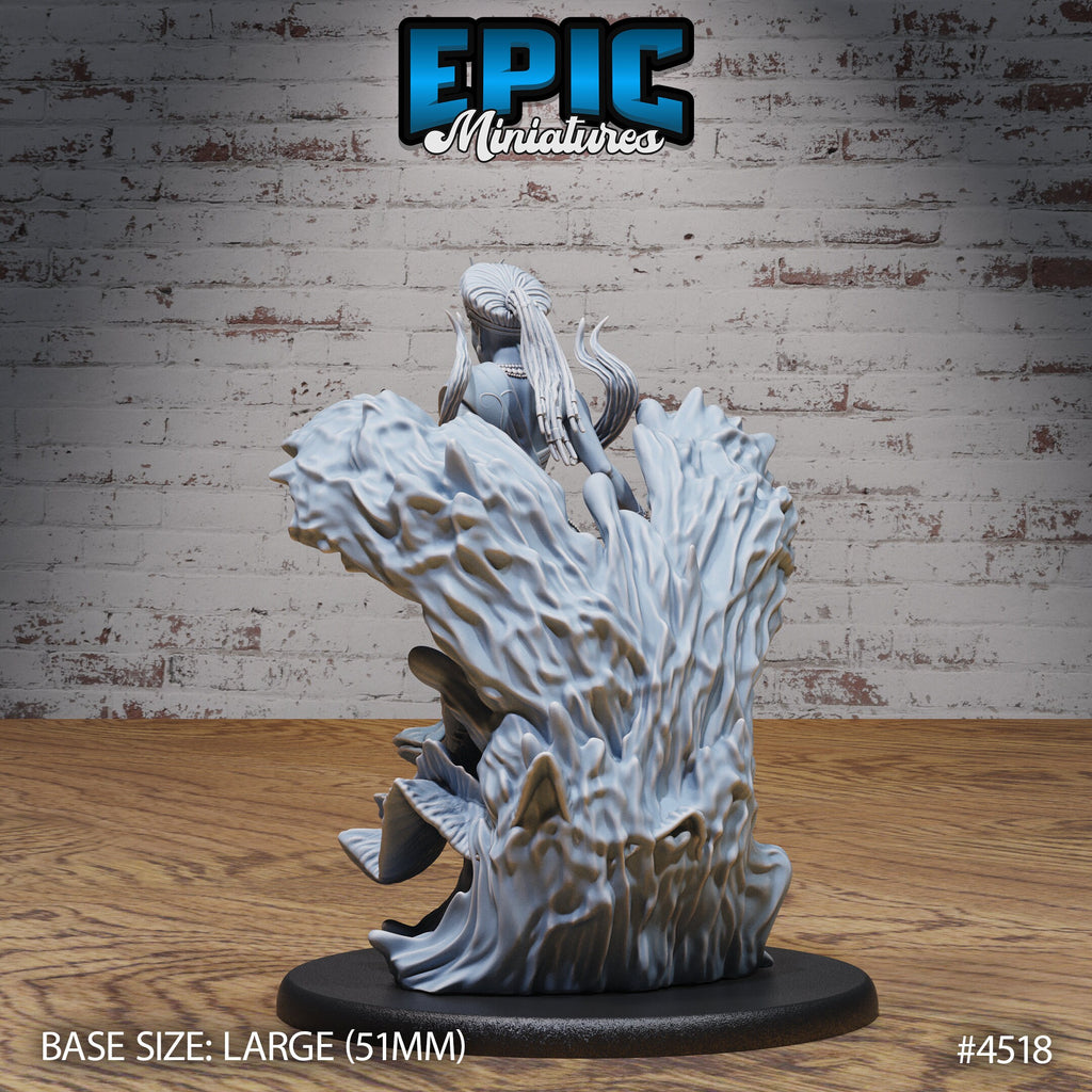 River Goddess Avatar Option #4516 (2) back DND miniature Safari Tour 16k resin